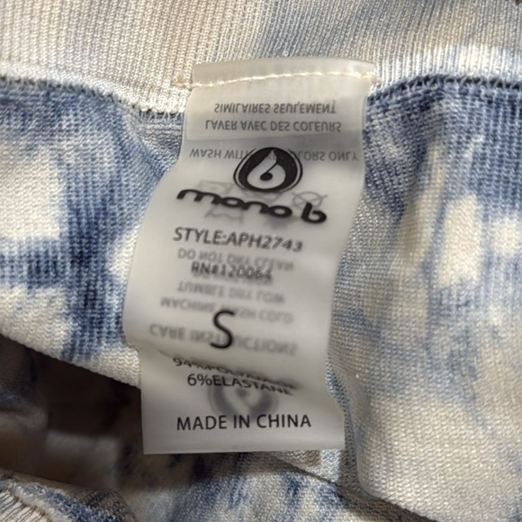 Mono B ribbed tie-dyed seamless Leggings Tights S like new - Picture 5 of 5